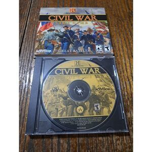 History Channel PC Game Civil War Great Battles Activision Game CD
